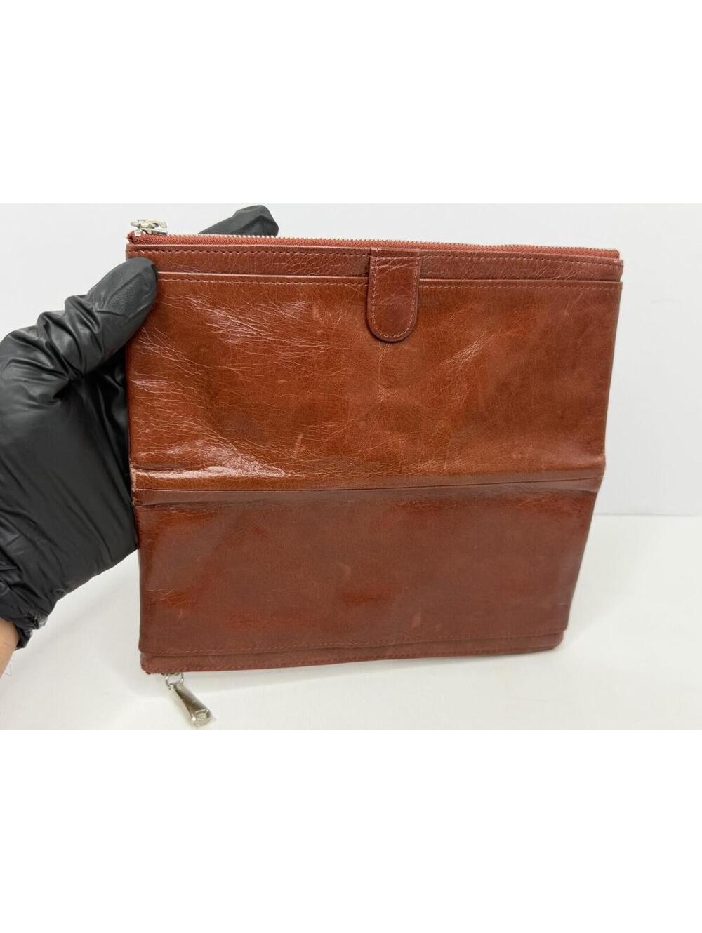 HOBO International TAYLOR Burgundy Leather Magnetic Bi-Fold Clutch Wallet P144 - Picture 9 of 15